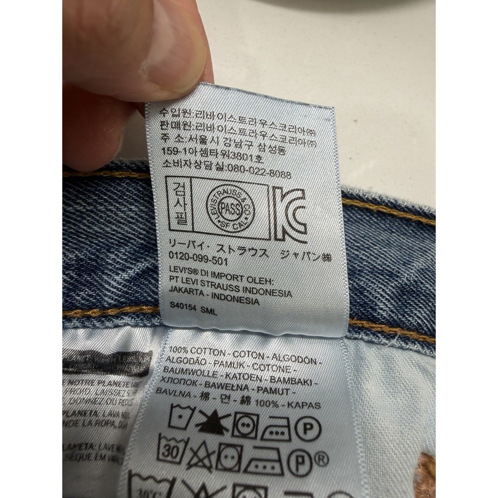 Levis 501 Jeans Mens Tagged 36x29 Actual W36 27 Medium Wash Button Fly Denim - Picture 14 of 14